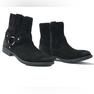 🏍️Never Worn Woman’s Black Motorcycle Ankle Boots by Earth NEW w/o tags